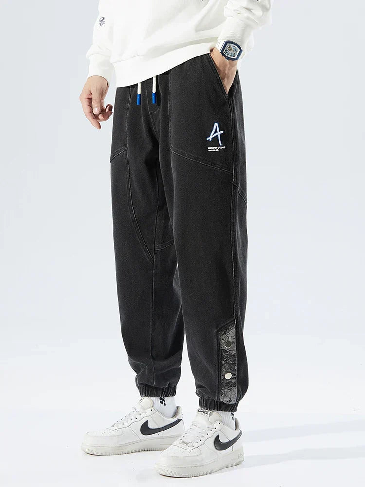 Jean homme taille élastique, coloris Noir