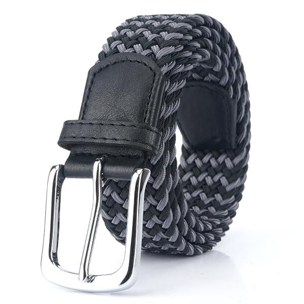 Ceinture Tressée Homme, coloris Noir et gris