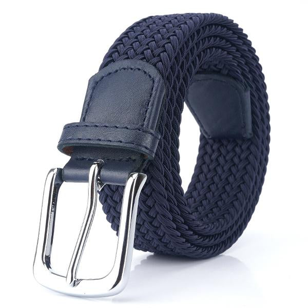 Ceinture Tressée Homme, coloris Bleu foncé