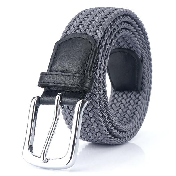Ceinture Tressée Homme, coloris Gris foncé