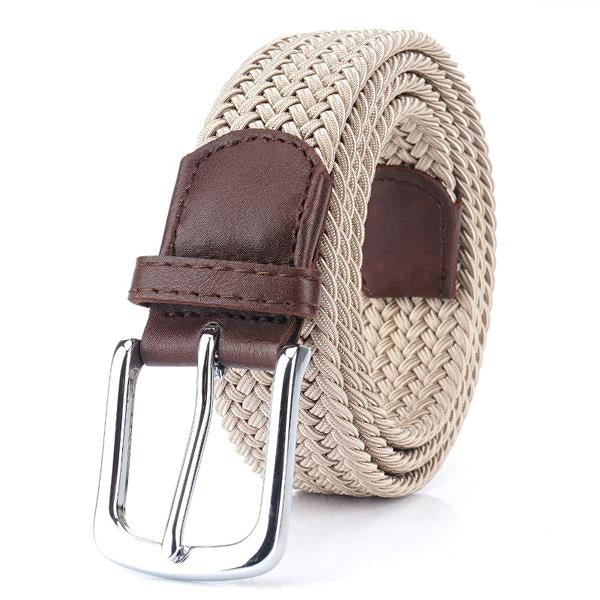Ceinture Tressée Homme, coloris Kaki
