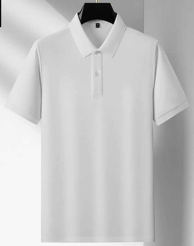 Polo Homme en Coton, coloris Blanc