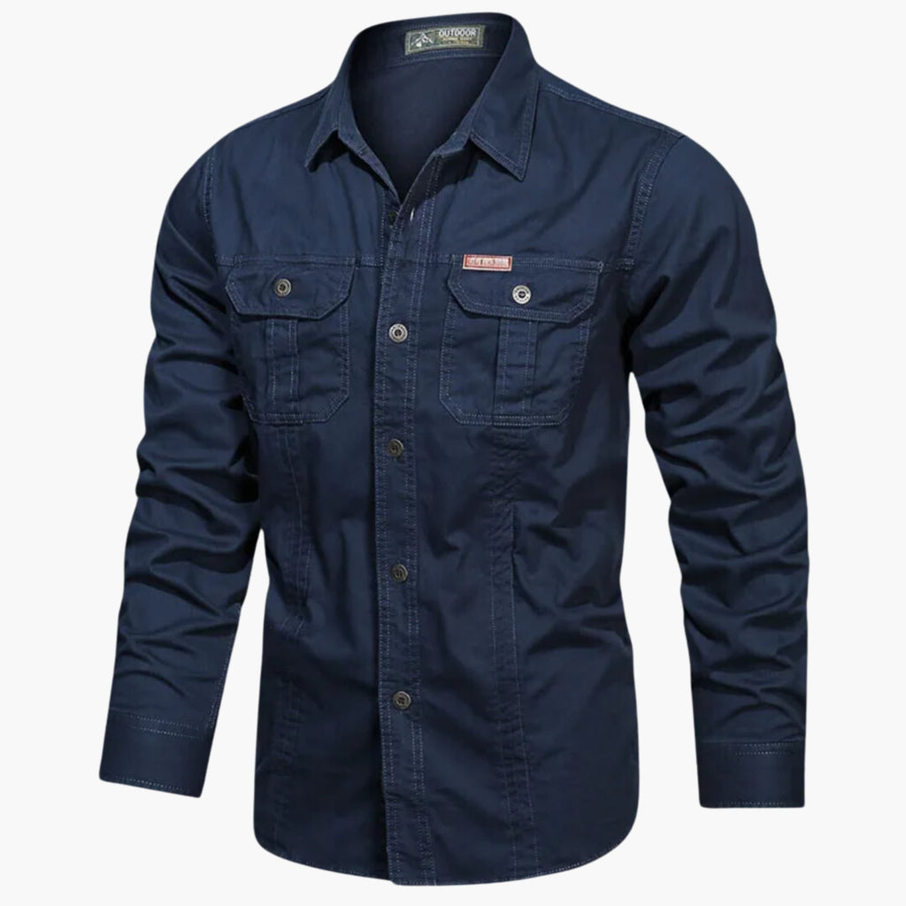 Chemise d'extérieur pour homme, coloris Bleu