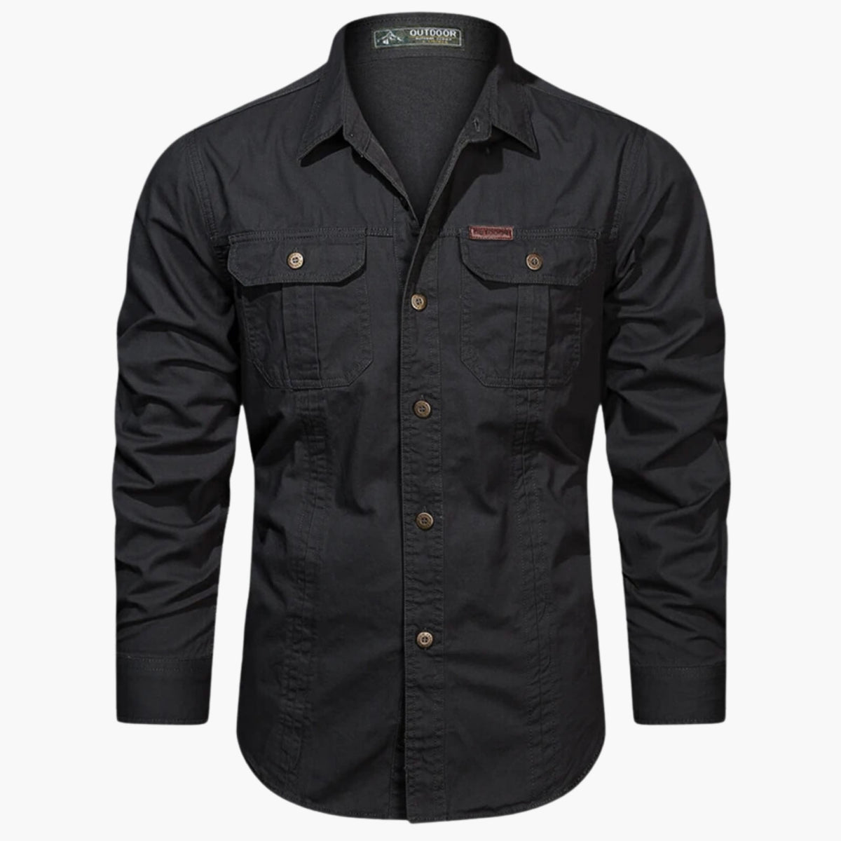 Chemise d'extérieur pour homme, coloris Noir