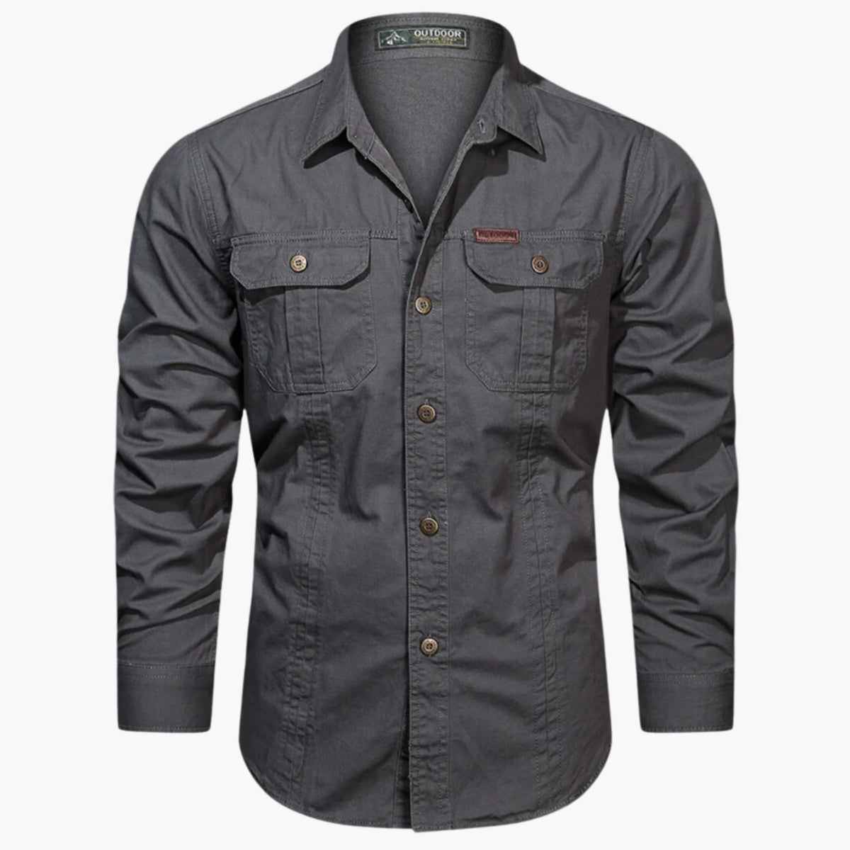 Chemise d'extérieur pour homme, coloris Gris