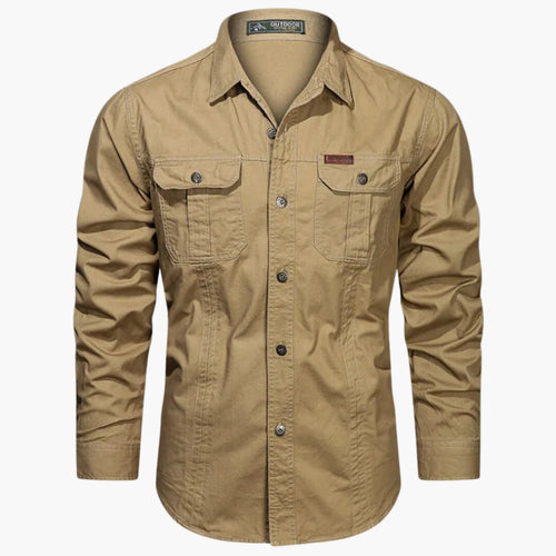 Chemise d'extérieur pour homme, coloris Kaki