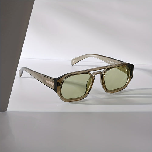 Lunettes à double pont pour hommes, coloris Vert