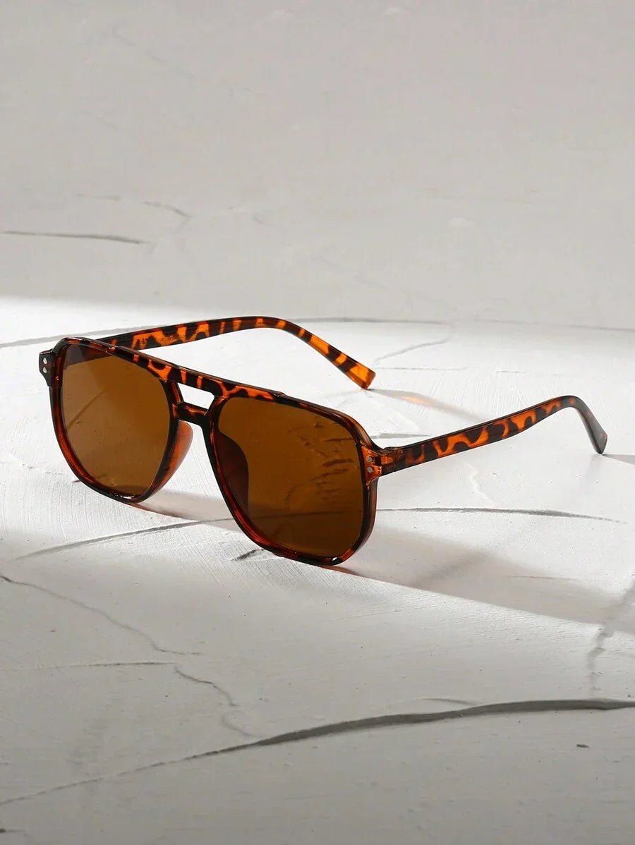 Lunettes de soleil homme à pont clé, coloris Marron foncé
