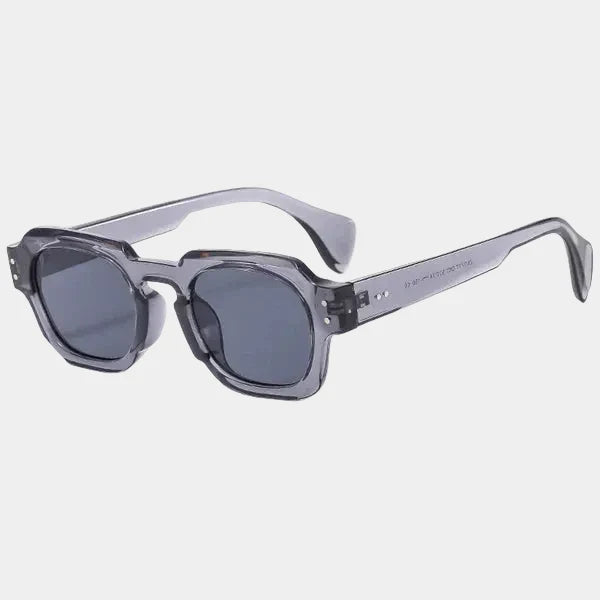 Lunettes de soleil homme carrées, coloris Gris