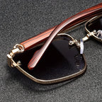 Lunettes de soleil homme géométriques, vue 3