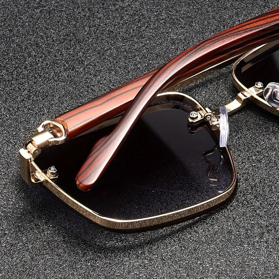 Lunettes de soleil homme géométriques, vue 3