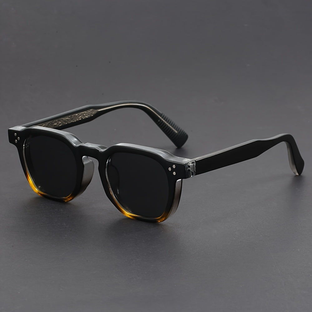 Lunettes de soleil homme rétro, variante Noir écaille