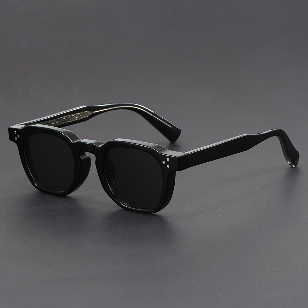 Lunettes de soleil homme rétro, coloris Noir