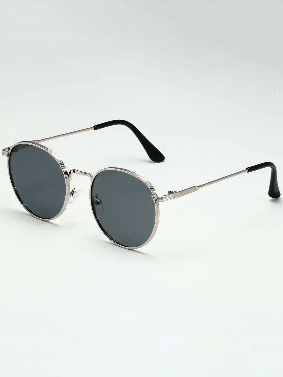 Lunettes de soleil homme vintage, coloris Argent
