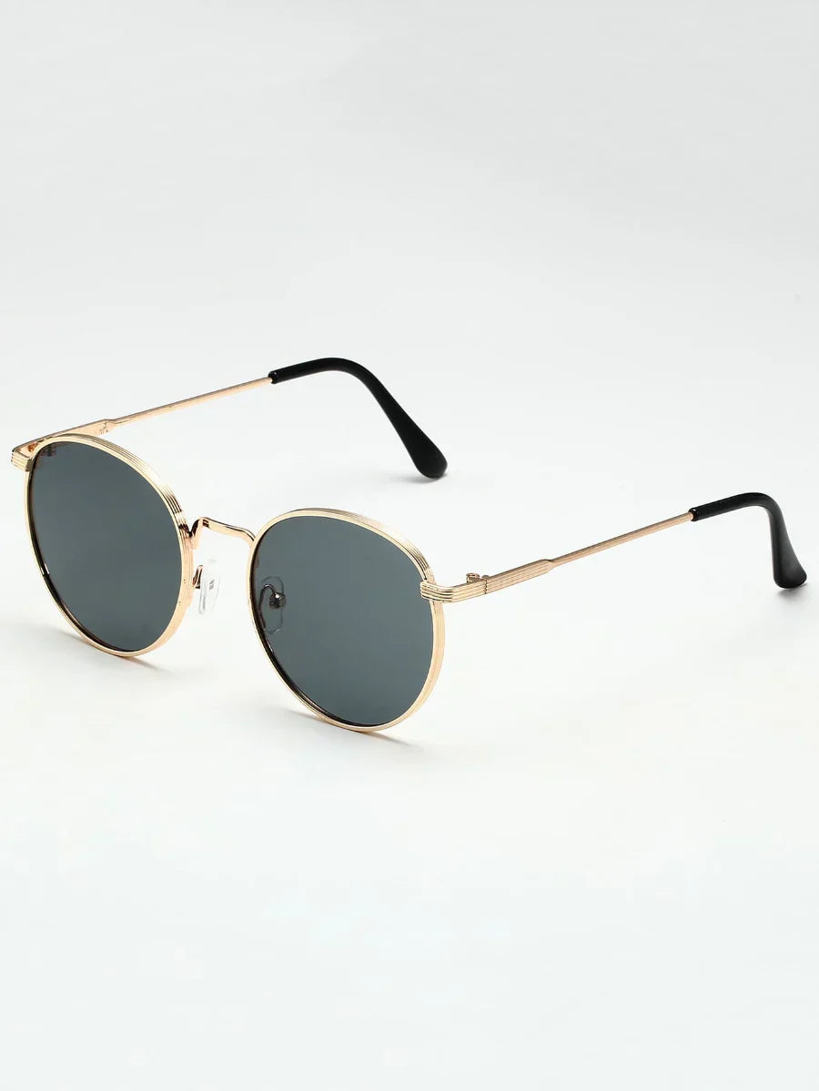 Lunettes de soleil homme vintage, coloris Argent Or