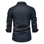 Chemise en Denim de Coton pour Homme, vue 4