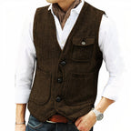 Gilet Homme à Coupe, coloris Café