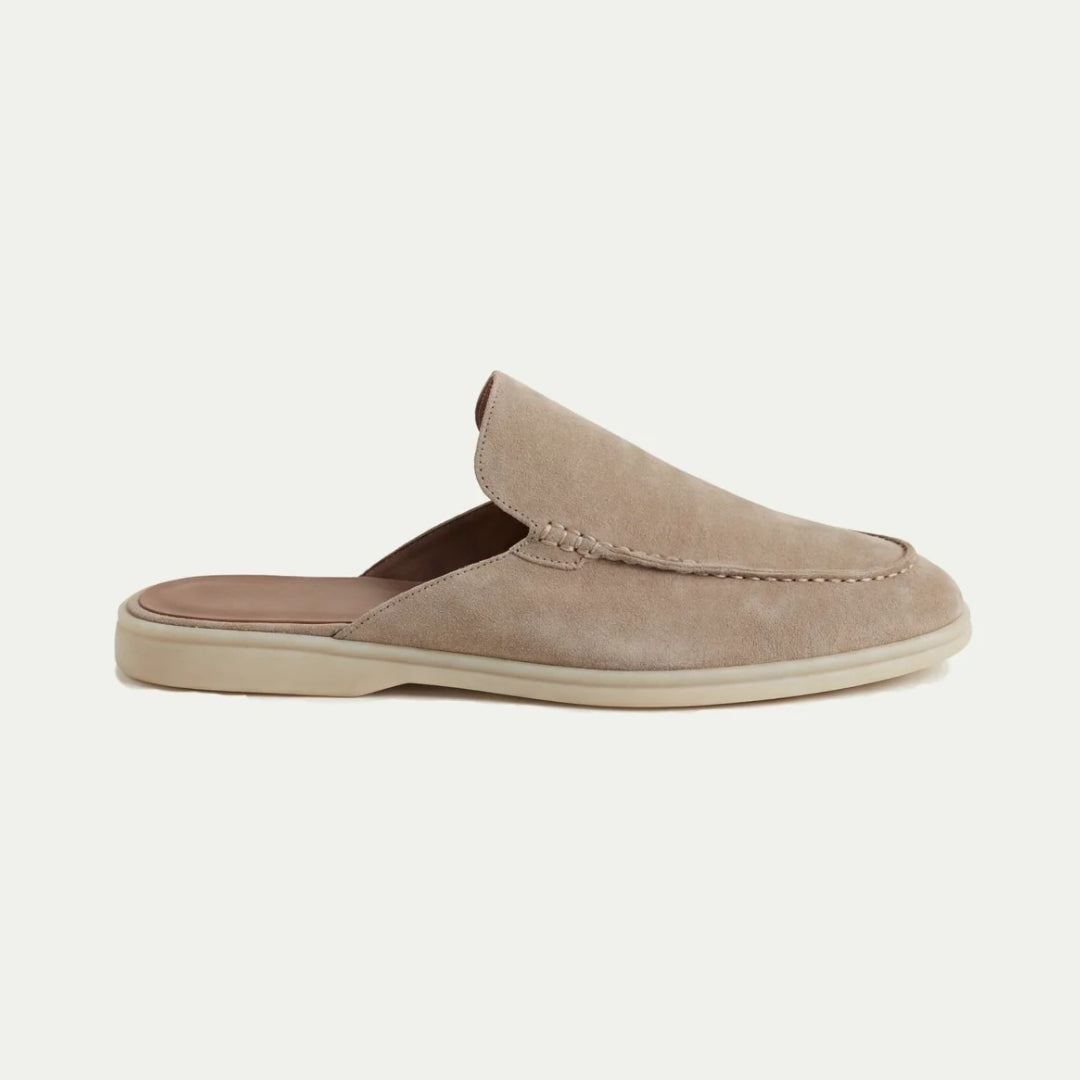 Mules homme à enfiler, coloris Beige