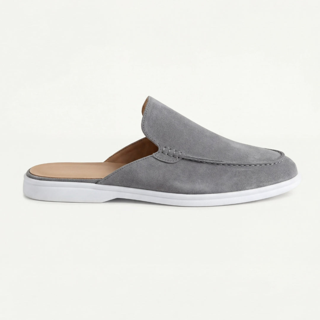 Mules homme à enfiler, coloris Gris