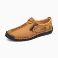 Mocassins Plats En Cuir Synthétique Pour Hommes, coloris Marron, vue principale