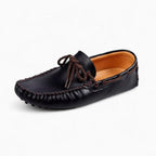 Mocassins Noirs Classiques En Cuir Synthétique Pour Homme, vue principale