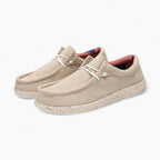 Mocassins à lacets à surface côtelée, coloris Beige, vue 2