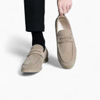 Mocassins En Daim Synthétique Pour Hommes, coloris Beige, vue 2