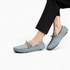 Mocassins En Daim À Nœud Pour Homme, coloris Bleu, vue 4