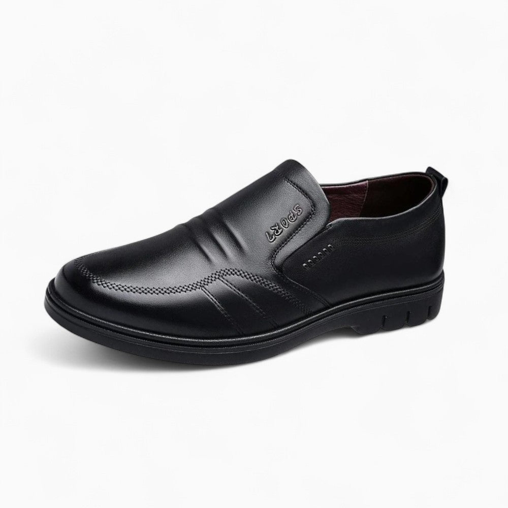 Mocassins En Cuir Synthétique Super Pour Hommes, coloris Noir, vue principale