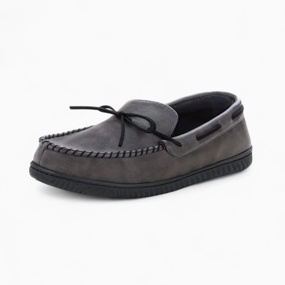 Mocassins Décontractés En Cuir Synthétique Pour Hommes, coloris Gris, vue principale