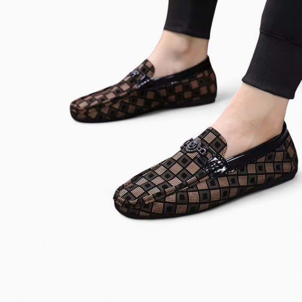 Mocassins Pour Hommes En Cuir Synthétique, coloris Noir, vue 4
