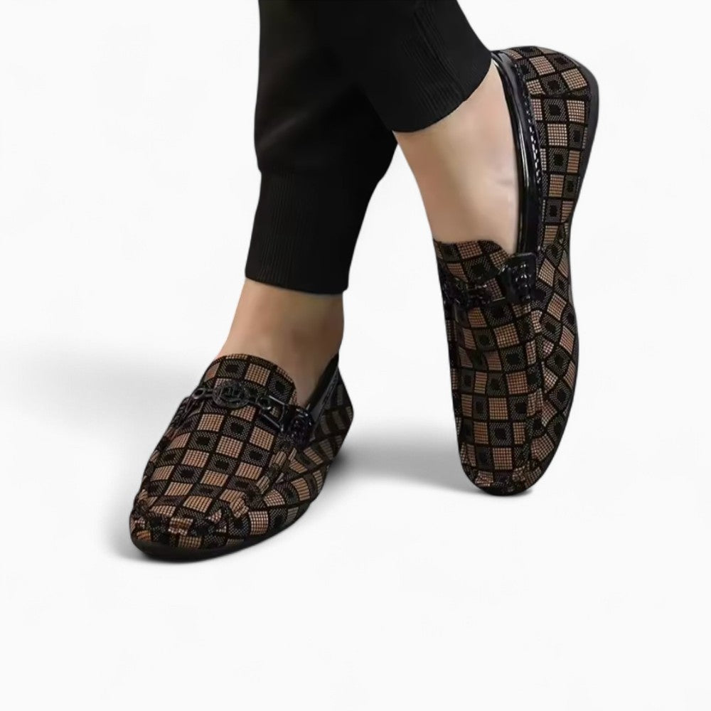 Mocassins Pour Hommes En Cuir Synthétique, coloris Noir, vue 3