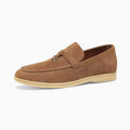 Mocassins À Glands En Daim Camel Pour Homme, coloris Marron, vue principale