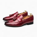 Mocassins À Gland Avec Effet Croco Pour Hommes, coloris Rouge, vue 2