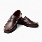 Mocassins Bateau Vintage Pour Homme, coloris Marron, vue 3