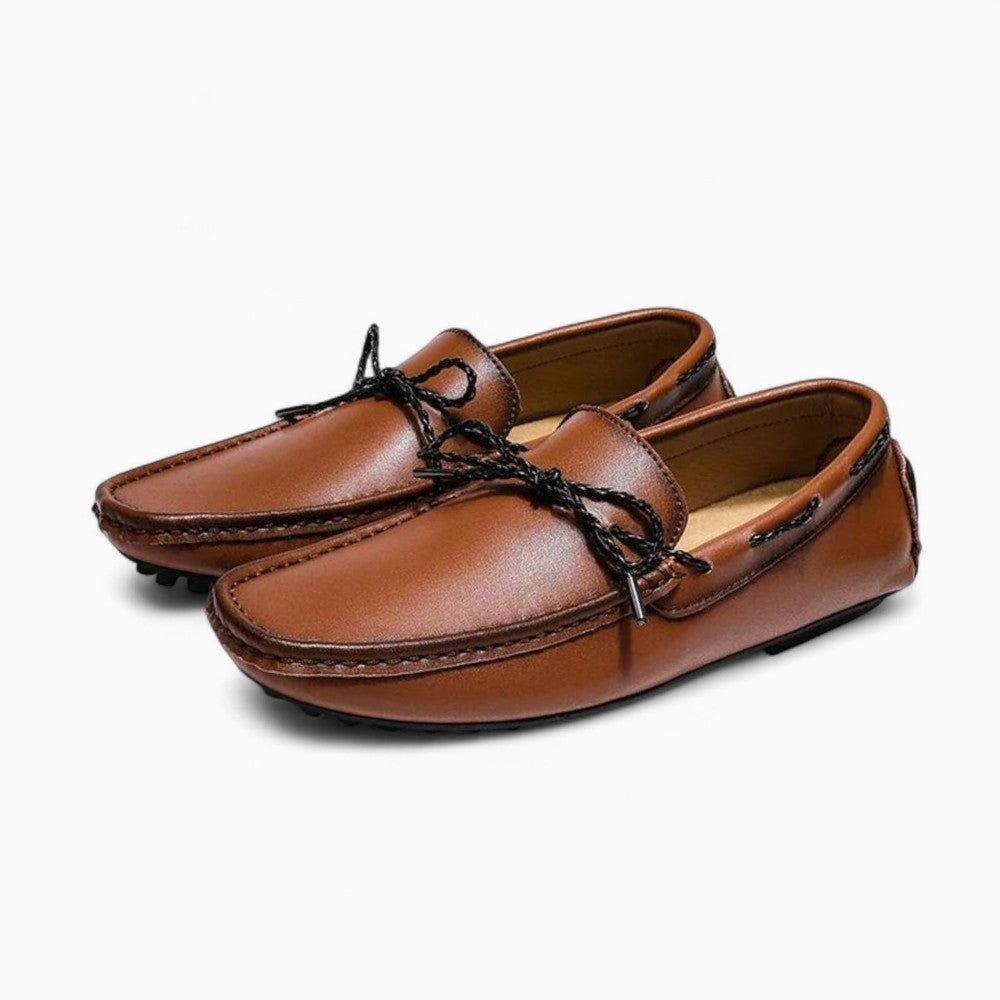 Mocassins Bateau Formels À Lacets Pour Homme, coloris Marron, vue 2