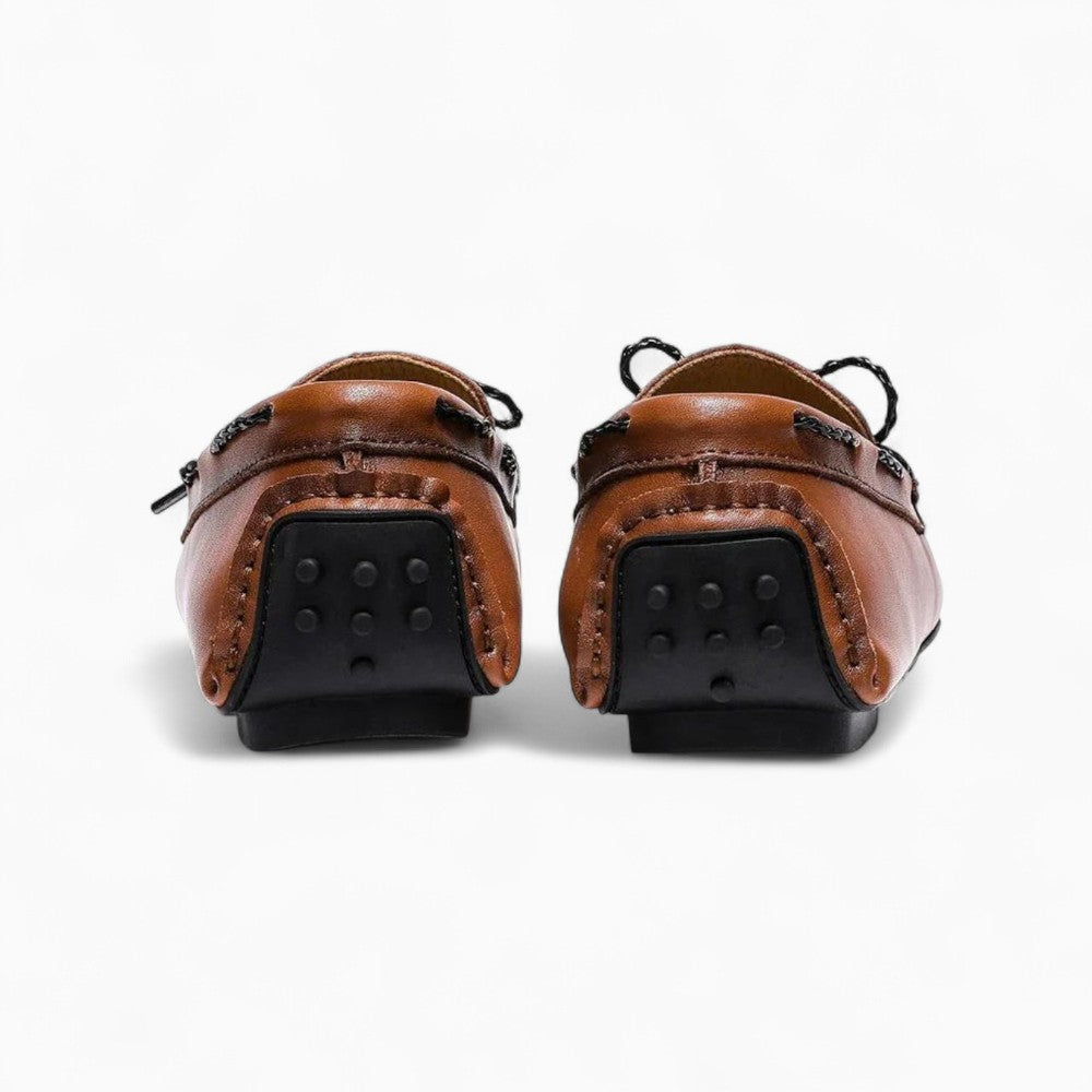 Mocassins Bateau Formels À Lacets Pour Homme, coloris Marron, vue 3