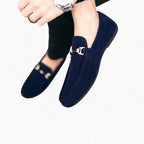 Mocassins Bateau Bleu Marine Pour Homme, vue 4