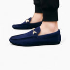 Mocassins Bateau Bleu Marine Pour Homme, vue 3
