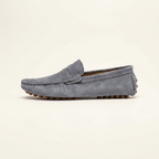 Mocassin à Picots en Daim, coloris Gris