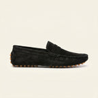 Mocassin à Picots en Daim, coloris Noir