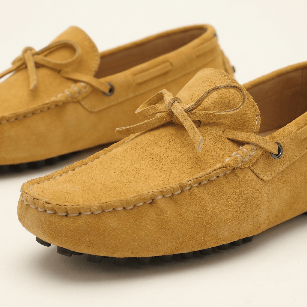 Mocassin à Picots en Daim avec Lacets Décoratifs, vue 38