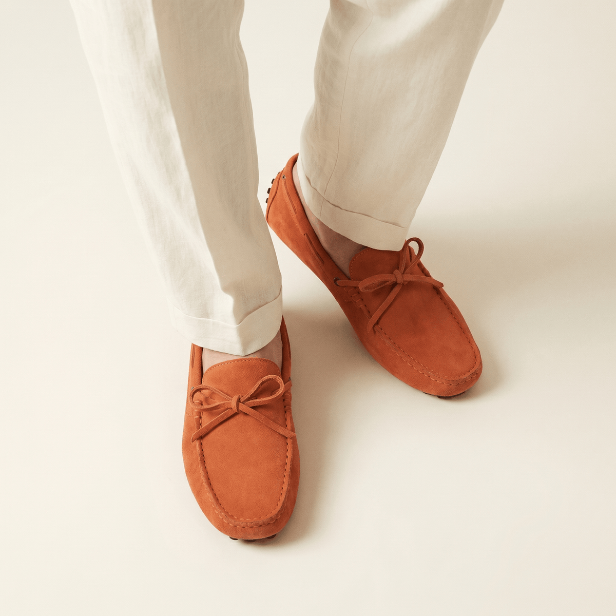 Mocassin à Picots en Daim avec Lacets Décoratifs, vue 29