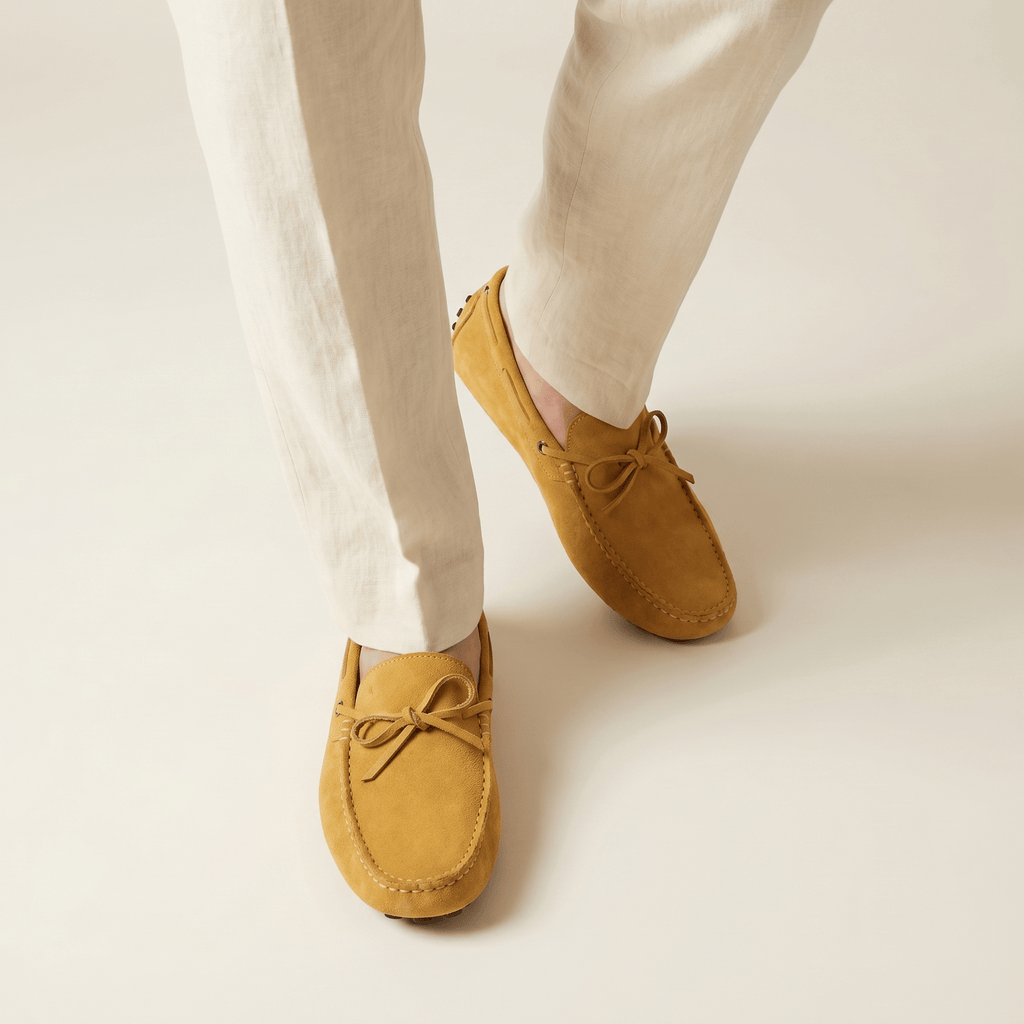 Mocassin à Picots en Daim avec Lacets Décoratifs, vue 39