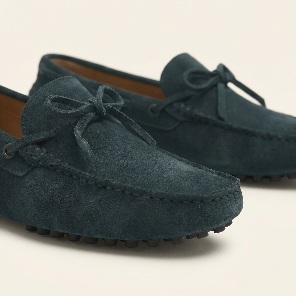 Mocassin à Picots en Daim avec Lacets Décoratifs, vue 3