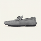 Mocassin Gris à Lacets Décoratifs, vue principale