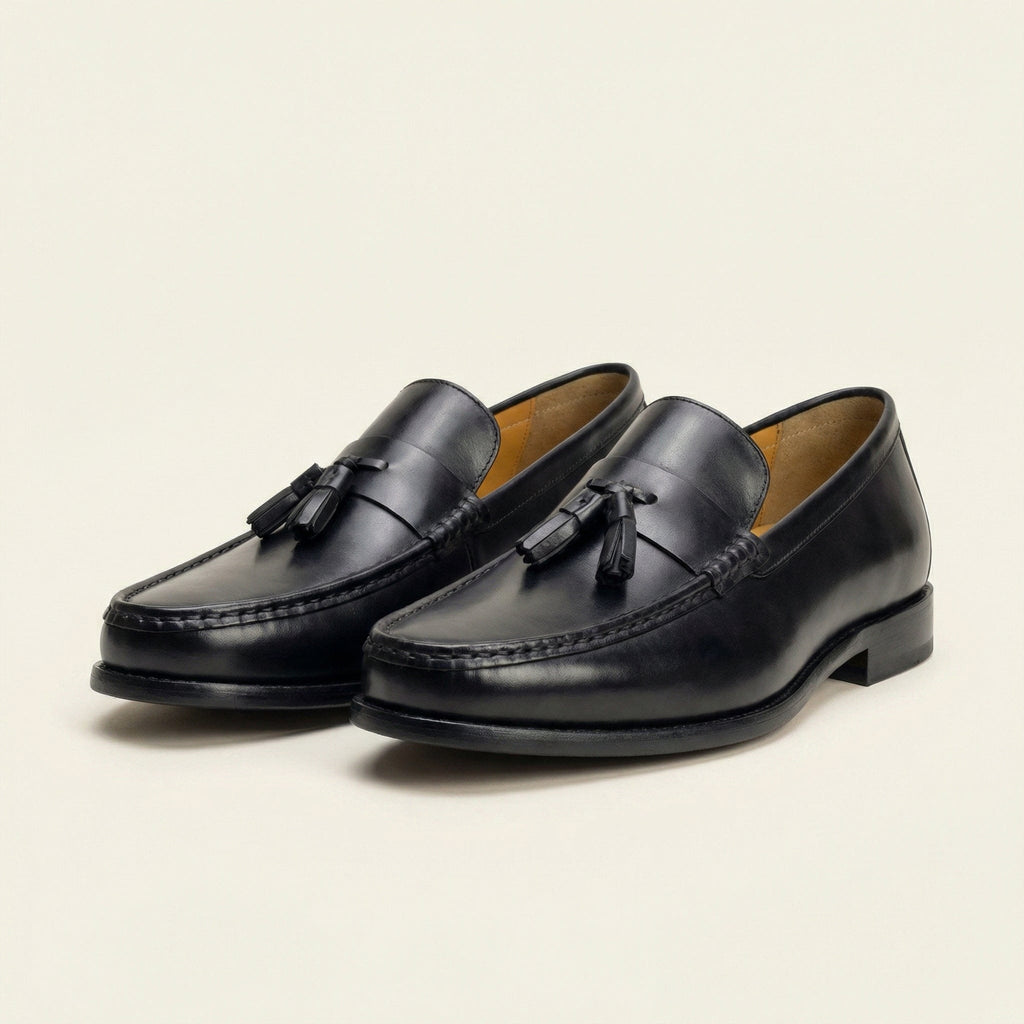Mocassin Habillé à Glands en Cuir Lisse, vue 12
