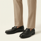 Mocassin Homme à Mors en Cuir Patiné, vue 3