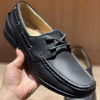 Mocassins homme à couture apparente, coloris Noir