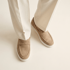 Mocassin Homme Penny Loafer en Daim à Semelle Contrastée, vue 4